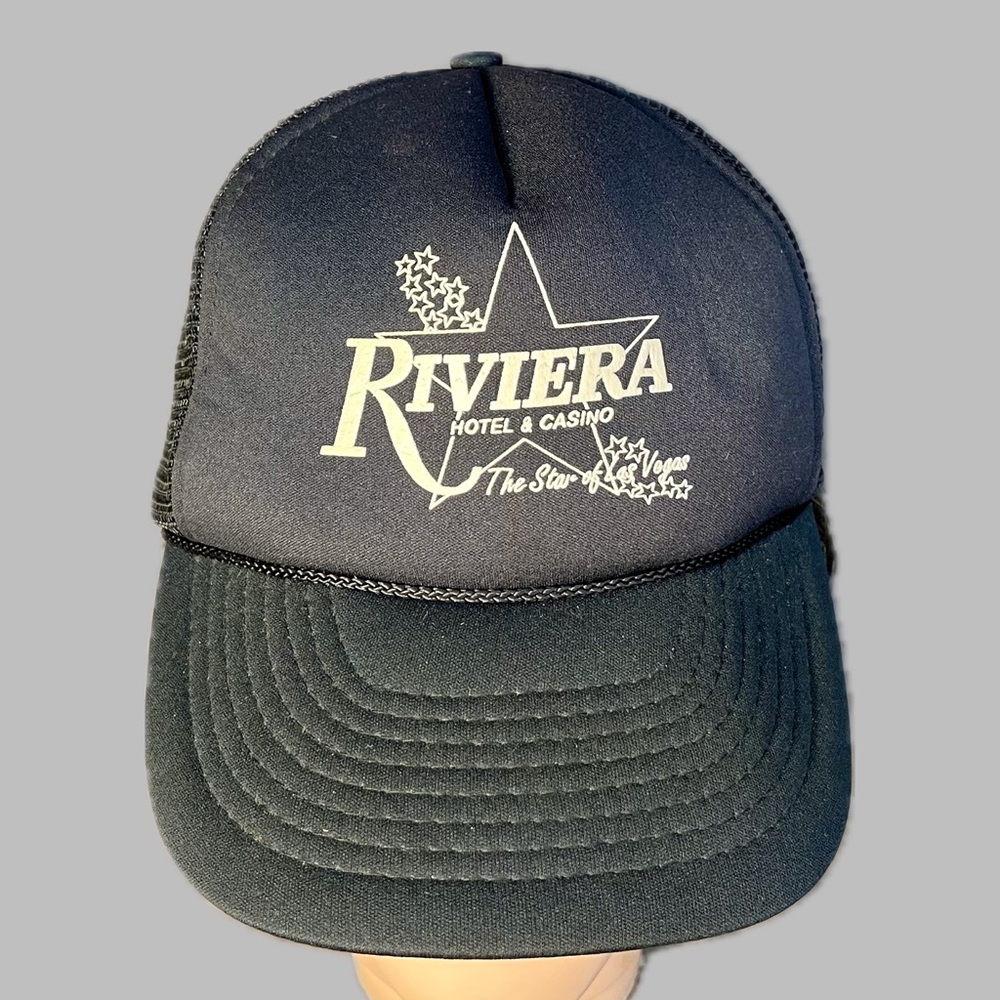 VTG 1980’s Frank Lee Riviera Hotel & Casino Las Vegas Mesh Snapback Trucker Cap